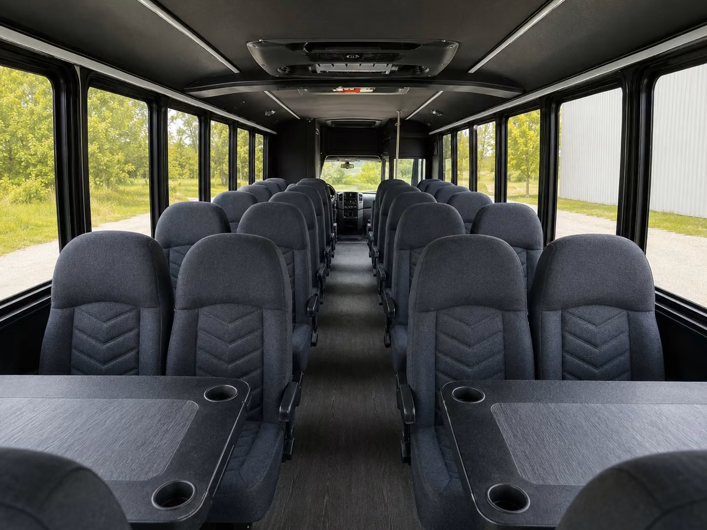 15 passenger minibus interior