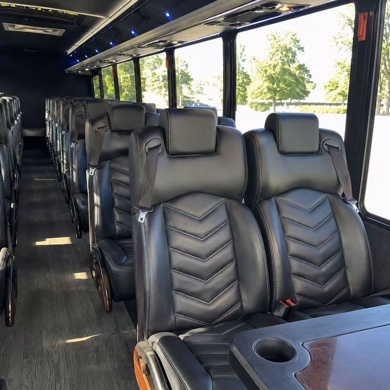 25 passenger minibus interior