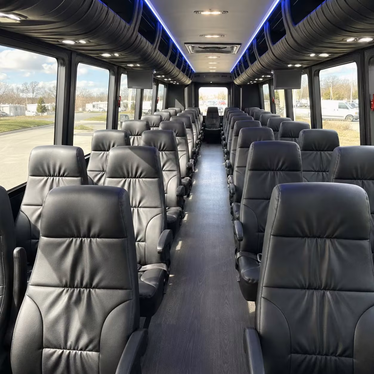 28 passenger minibus interior