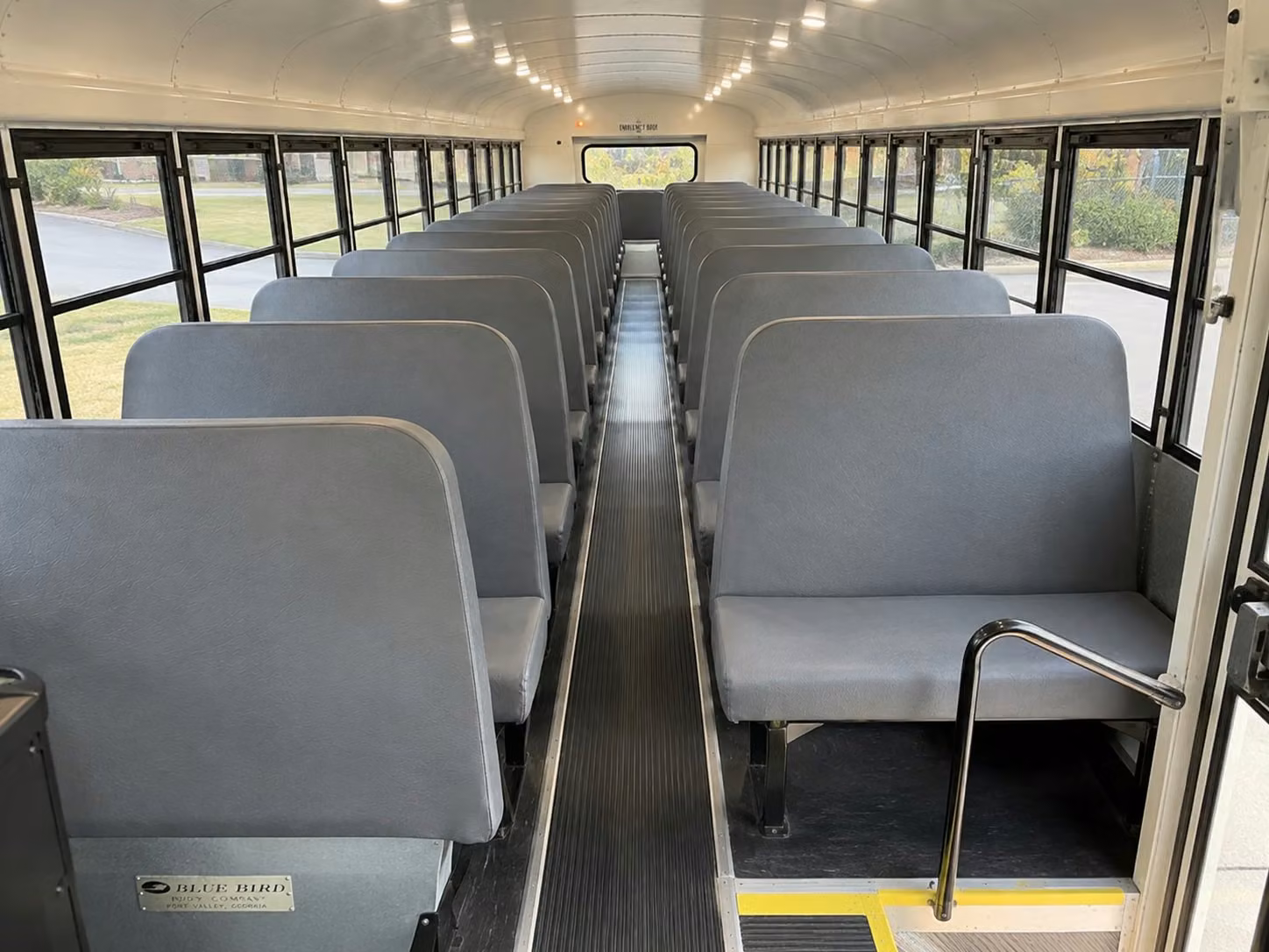 school bus inside